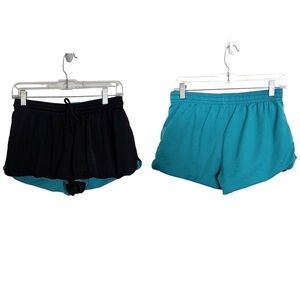C9 By Champion Black Light Blue Reversible Pull On Shorts Approx XS